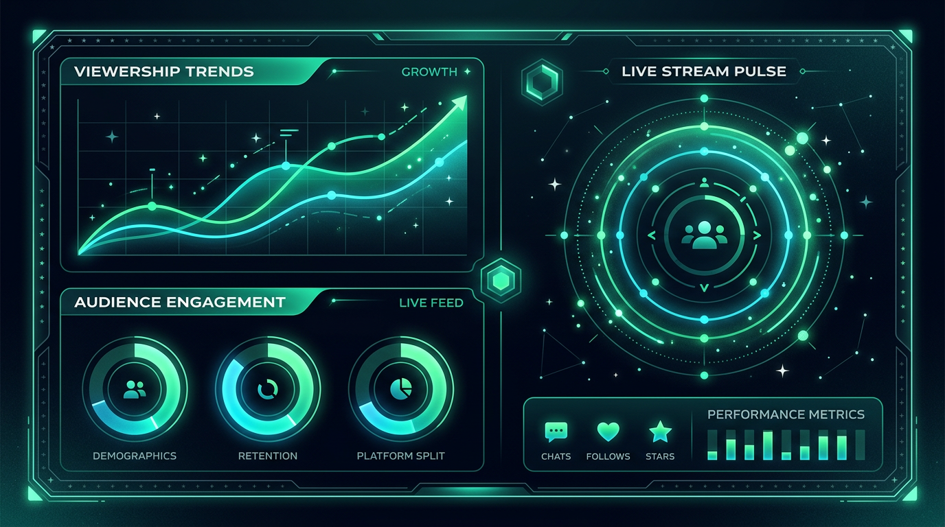 Stream-Analyse und Analytics-Dashboard für Twitch-Streamer